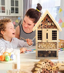 2 PK Large Cedar Wood Insect House Kit for DIY Project Backyard Insect House, Bee House, Nesting Habitat Shelters, Garden Shelter for Bees, Butterflies, Bugs by GreenHaven Gardens