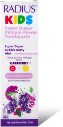 RADIUS Kids Super Duper Immunity Power Toothpaste 2.5 Oz - Super Duper Bubble Berry Mint - Pack of 3 by CozyNest Decor