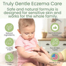 TruKid Natural Eczema Cream for Kids, Toddlers & Babies, NEA-Accepted for Eczema, Safe for Sensitive Skin on Face, Body, & Hands, Unscented, Hydrates & Moisturizes Irritated & Itchy Skin, 3.4oz by TinyTreasures Baby Boutique