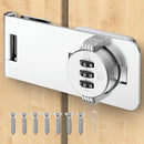 Keyless Cabinet Lock with Combination, Locker Code Lock with 3-Digit Combination, Security Door Lock for Drawers, Lockers, Bifold Doors, Small Doors, Closets, Refrigerators (Silver-1pc) by TinyTreasures Baby Boutique