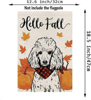 Seasonal Garden Flags Poodle Dog Double Sided Flags Set of 11 Holiday Farmhouse Indoor Outdoor Yard Lawn Christmas Gifts Decorations 12.5x18 Inch by GreenHaven Gardens