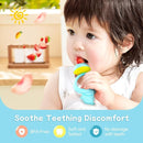 Baby Solids/Frozen Fruit Feeder Pacifier, Infant Teether Toy 4M+, BPA-Free Silicone Pouch & Nipple, Safely Introduce Solids, Teething Relief, 2-Pack (Dolphin - Blue Pink) by TinyTreasures Baby Boutique