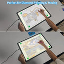 Phylosal Magnetic A3 Light Pad, Super Bright Light Box with Side Button, Diamond Art Light Board, Lightbox for Tracing and Drawing, USB Power Artcraft Light Table for Sketching, Weeding Vinyl (Black) by TinyTreasures Baby Boutique