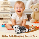 Black and White High Contrast Baby Toys - Sensory Infant Hanging Carseat & Stroller Toy for Newborns 0-6,6-12Months Perfect Easter Birthday & Baby Shower for Babies Boys Girls by TinyTreasures Baby Boutique