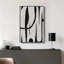 Framed Black and White Abstract Wall Art, Modern Large Canvas Paintings Artwork for Walls, Minimalist Abstract Lines Art Prints Pictures for Living Room Hallway Bedroom Office Bathroom Art Wall Decor 24x36 Inch by CozyNest Decor
