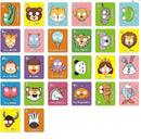 Alphabet Mask Cards,26 Pcs Alphabet ABC Flash Cards with Animal Masks,Colorful Giant ABC Animal Flash Cards,Learn Letters,English Phrases Colorful Flashcards for Interactive Educational Games by TinyTreasures Baby Boutique