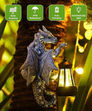 Solar Garden Decor Dragon Tree Hugger - 9.3 Inch Garden Statues Lawn Ornaments for Outside Balcony Yard Whimsical Art Outdoor,Mothers Day Gifts for Mom Grandma Women by GreenHaven Gardens