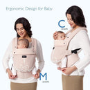 Momcozy Breathable Mesh Baby Carrier, Ergonomic and Lightweight Infant Carrier for 3-24 Months with Enhanced Lumbar Support, All Day Comfort for Hands-Free Parenting, Air Mesh-Pink by TinyTreasures Baby Boutique