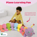 Bundaloo Jumbo Musical Caterpillar Plush Toy - Plays Fun Songs and 8 Musical Key Notes | for Children & Toddlers by TinyTreasures Baby Boutique