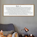 LuZhiQiang Psalm 91 Wall Decor Art 40"×15" Bible Verse Sign for Family Bedroom Christian Large Wood Framed Wall Hanging (Wood) by CozyNest Decor