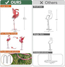 Nacome Flamingo Statues for Garden Yard Decor: Metal Pink Sculptures Clearance Lawn Ornaments Art for Patio Balcony Front - Unique Gifts for Grandma Mom by GreenHaven Gardens