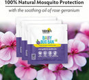 YAYA ORGANICS Baby Bug BAN Insect Repellent Wipes – All-Natural, DEET-Free, Non-Toxic, for Babies, Kids, Pregnant and Nursing Moms and Sensitive Skin (12 Count, Pack of 1) by TinyTreasures Baby Boutique