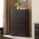 T4TREAM 6 Drawers Dresser Chests for Bedroom, 48" Tall Rustic Chset of Drawers, Wood Dressers Organizer for Bedroom, Living Room,Hallway, Espresso by CozyNest Decor