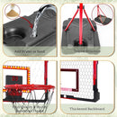 Meland Kids Basketball Hoop, 2-in-1 Adjustable Toddler Basketball Hoop with Electronic Scoreboard Indoor Outdoor Toys for Kids Toddlers Outside Toys for Boys Age 3 4 5 6 7 8 by TinyTreasures Baby Boutique