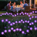 Solar Garden Lights Outdoor, 4 Pack Firefly Swaying Lights Purple, Waterproof 4 Pack 24 Heads Garden Decor for Yard Patio Pathway Lawn, Gardening Gifts for Women Christmas Decoration by CozyNest Decor