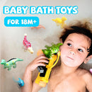 Hely Cancy No Hole Baby Dinosaur Bath Toys for Toddler, Mold Free Kids Bathtub Pool Toys (Dino+Cup) by TinyTreasures Baby Boutique