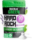 Rockin' Green Hard Rock Laundry Detergent for Hard Water (90 Loads), Plant based, Natural Laundry Detergent Powder, Biodegradable Odor Fighter, Safe for Sensitive Skin, 45 oz (Lavender Mint Revival) by TinyTreasures Baby Boutique
