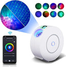 Star Projector, Galaxy Projector for Bedroom, Smart APP & Voice Control Galaxy lamp, Compatible with Alexa & Google Home, for Kids Adults Bedroom,Room Decor,Game Room,Party (White Round) by TinyTreasures Baby Boutique