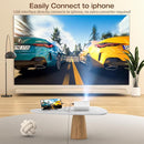 Mini Projector, CLOKOWE 2024 Upgraded Portable Projector with 9000 Lux and Full HD 1080P, Movie Projector Compatible with iOS/Android Phone/Tablet/Laptop/PC/TV Stick/Box/USB Drive/Game Console by TinyTreasures Baby Boutique