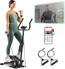 Sunny Health & Fitness 2-in-1 Sit/Stand Mini Elliptical Machine, Portable Under Desk Peddler Exerciser for Senior Home Workout, Optional Free Sunnyfit App Bluetooth Link, Handlebars or Resistance Band by CozyNest Decor