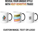 Personalized Coffee Mug – Custom Photo, Text, or Logo Ceramic Magic Mug Tea | Taza Personalizada with Heat Sensitive Color Changing Cup | Customized Gift Idea for Men & Women - Black | 11oz by TinyTreasures Baby Boutique