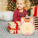 QANYI Bunny Night Light for Kids - Soft Plush Toy with Bunny Alarm Clock, Sleep Light for Bedroom, Gifting, Christmas, New Year by TinyTreasures Baby Boutique