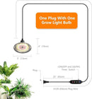 Grow Light Bulbs Indoor Plants Lights Adjustable Cord,Timer, Full Spectrum Plant Growing Lamp for Seedling,Greenhouse,Seedlings (2 Lights (14.7ft)) by GreenHaven Gardens