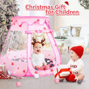 Baby Ball Pit for Toddler with 50 Balls, Kids Pop Up Play Tent for Girls, Princess Toys for Children Indoor & Outdoor Playhouse with Carry Bag (Pink: Pink/White/Gray, 109x90cm/50 Balls) by TinyTreasures Baby Boutique