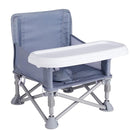 Portable Booster Seat, Toddler Baby Seat with Tray for Dining Table Compact Floor Chair for Camping Lawn Beach Babies Travel 6-36 Months by TinyTreasures Baby Boutique