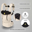 LÍLLÉbaby Complete All Seasons Ergonomic 6-in-1 Baby Carrier Infant to Toddler with Lumbar Support (7-45 Pounds), 360 Degree Baby Wearing & Multi-Position, Inward & Outward Facing (Moonbeam) by TinyTreasures Baby Boutique