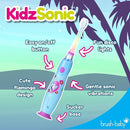Brush‑Baby - KidzSonic Flamingo Kids Electric Toothbrush for Ages 3+ with Disco LED Lights, Gentle Sonic Vibrations, 2-Minute Smart Timer & 30‑Second Pulse Reminders – AAA Battery Included by TinyTreasures Baby Boutique