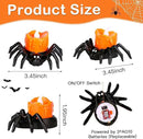 6 Pack Halloween Flameless Candles Battery Operated LED Spider Tealight Candles for Halloween Home Decorations, Light Up Halloween Decorations Indoor for Table Party Office Fireplace Halloween Gifts by CozyNest Decor