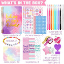 Nollh DIY Journal Kit for Girls - DIY Journal Set for Tween & Teen Girls, Stationery Set, Scrapbook & Diary Supplies Set, Journaling Art Crafts Kit, Ideal Gifts for 8 9 10 11 12 13 14 Year Old Girl by TinyTreasures Baby Boutique