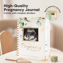 Pregnancy Journal for First Time Moms Gifts - 90 Pages Hardcover Pregnancy Memory Book, Beautiful & Cute Baby Book Keepsake, Ultrasound Baby Scrapbook, Mom To Be Gift (Alpine) by TinyTreasures Baby Boutique