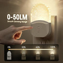 Bubble Night Light Plug in, LED Acrylic Night Light, 2 Pack, Decorative Dimmable Nightlight Dusk to Dawn Sensor, Soft 3000K Warm Nightlight for Bathroom, Hallway, Bedroom by TinyTreasures Baby Boutique