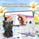 Crochet Kit for Beginners,Beginner Crocheting Animals Kits w Step-by-Step Video Tutorials, Knitting Starter Pack for Adults and Kids,2 Pack Dragon by TinyTreasures Baby Boutique