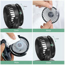 Momcozy Portable Fan with Clip | 4-Speed Mini-Fan for Carrier | Personal Fans Ultra Lighter 0.26lb | Gaps ≤4.5mm | Handheld Cooling | Rechargeable Rotate for Diaper Backpack/Stroller/Carrier/Chair by TinyTreasures Baby Boutique