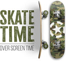 24 inch Rude Boyz Mini Cruiser Skateboard - Aluminium Trucks - Kids Skateboard Ages 5-8 Beginner - Skateboards for Kids by TinyTreasures Baby Boutique