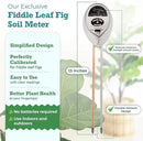 Houseplant Resource Center Fiddle Leaf Fig 3-in-1 Soil Moisture Meter for Plants – Best Indoor Plant Water Meter for Potted Houseplants - Light & Moisture Sensor Probe for Optimal Growth by GreenHaven Gardens
