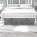 75 Quarts Extra Large Decorative Storage Bins with Lids, 1 Pack Gray Collapsible Storage Bins with Lids, Stackable Storage Bins Decorative Box Storage With Lid Extra Large by CozyNest Decor