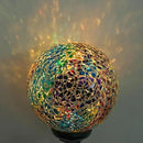Solar Garden Lights Outdoor Decorative - Solar Gazing Ball Mosaic Garden Stakes Decorative Waterproof Outdoor Lights for Pathway Yard Lawn Decoration Multi