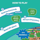 Skillmatics Guess in 10 Sports, Perfect for Boys, Girls, Kids, and Families Who Love Card Games, Toys, Travel Games, Gifts for Ages 6, 7, 8, 9 and Up by TinyTreasures Baby Boutique