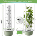 Vertical Hydroponic Growing System Kit – LED Grow Lights, Hydroponic Vegetable Tower,Inddor Lettuce Growing Garden,28 Plant Sites, for Indoor & Outdoor Gardening,Full Spectrum