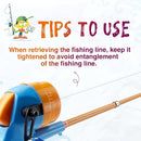 Kids Fishing Pole, Telescopic Fishing Rod, Toddler Collapsible Fishing Rod and Reel Combo with Tackle Box, Fishing Line, Bobber, and Soft Lures for Boy, Girl, Youth, Beginner, Over 4 Years Old by TinyTreasures Baby Boutique