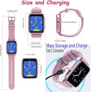 Goodatech 1.69'' Kids Smart Watch for Kids Boys Girls, HD Camera,26 Puzzle Games,Video Music Player,Pedometer,Flashlight,Alarm Clock, Christmas Birthday Gifts for 4-12 Years Children (Pink) by TinyTreasures Baby Boutique