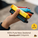 Honeysticks Super Jumbo Crayons (6 Pack) - 100% Pure Beeswax, Non Toxic Crayons for Toddlers 1-3, Extra Large Crayon Size, Easy to Hold and Use, Unbreakable Toddler Crayons, Eco-Friendly by TinyTreasures Baby Boutique