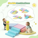 Lischwert Foam Climbing Blocks for Toddlers 1-3, 6pcs Soft Play Set with Crawling Exploration Toys, Indoor Outdoor Infant Safe Blocks for Baby Gym Toddler Playground by TinyTreasures Baby Boutique