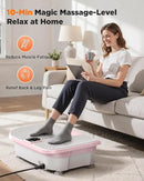 FEIERDUN Vibration Plate Exercise Machine, 400 LBS Capacity Vibration Plate for Lymphatic Drainage, Max Space for Whole-Body Workout & Relaxation at Home by CozyNest Decor