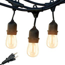 Brightech Ambience Pro - Waterproof LED Outdoor String Lights - 7 Hanging, Dimmable 2W Vintage Edison Bulbs - 24 Ft Commercial Grade Patio Lights Create Cafe Ambience in Your Backyard by GreenHaven Gardens