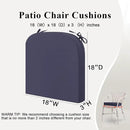 Outdoor Chair Cushions Set of 2, Waterproof Foam Patio Seat Cushions with Ties for Garden Sofa & Dining Furniture, 3-Year Color Fastness, 18x18x3 Inch, Grey by GreenHaven Gardens